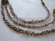 Green Andalusite Faceted Cushion Beads